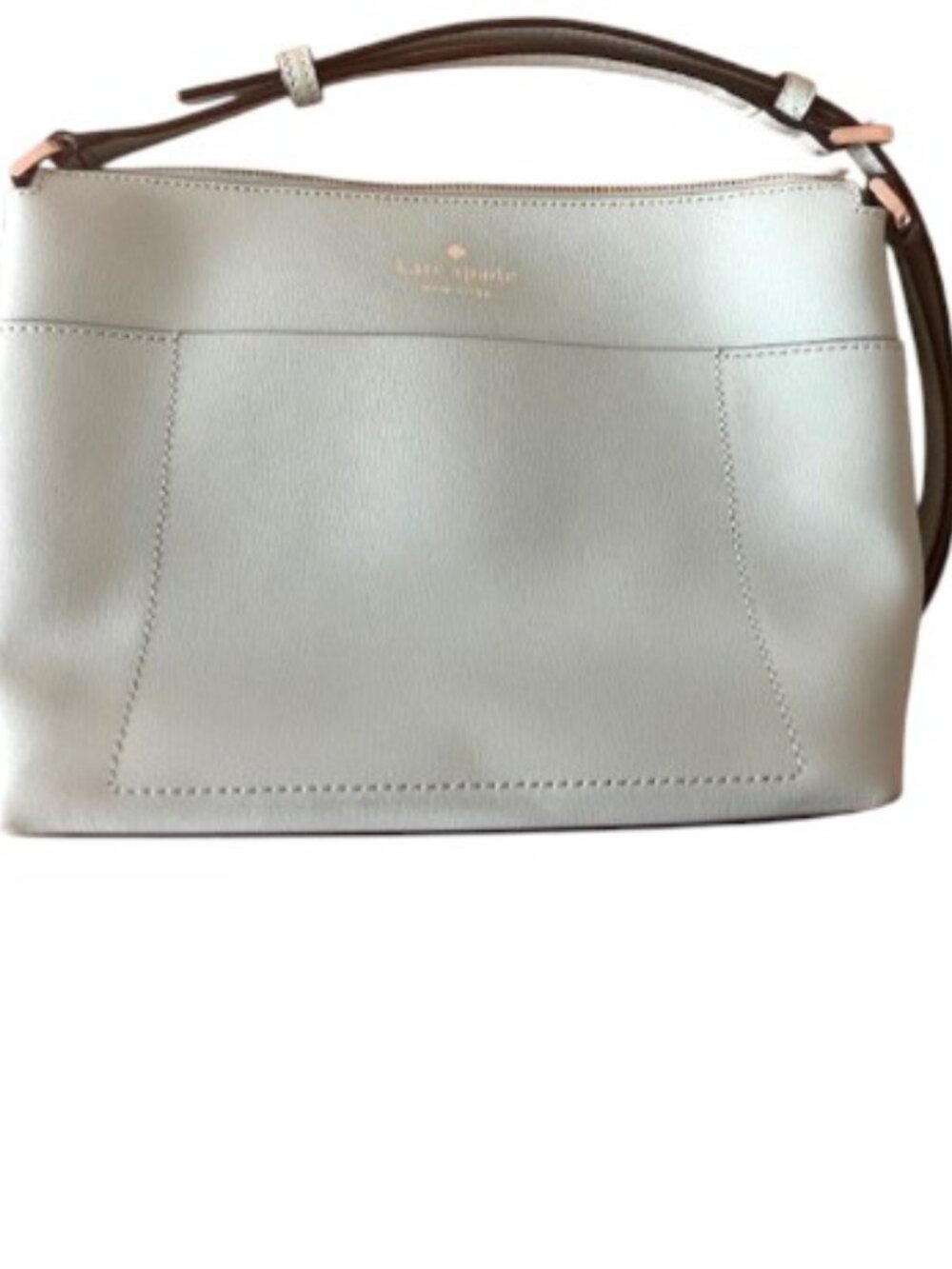 Kate Spade Leather Crossbody Bag Very Light Lime Green Zip Closure *NEW*